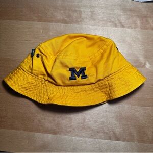 Michigan Wolverines yellow legacy Bucket hat